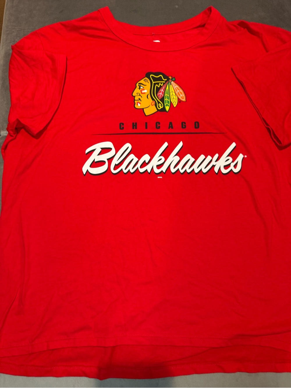 Fanatics Red Chicago Blackhawks Graphic Tee